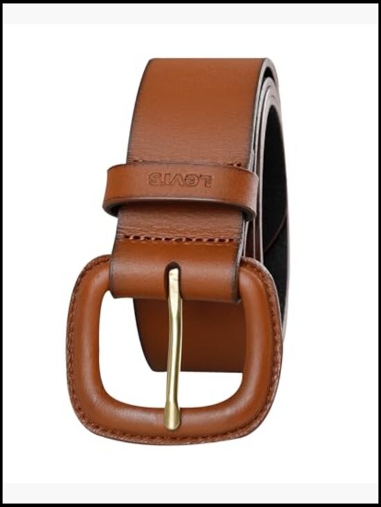 Women\'s Casual Wrapped Buckle Leather Belt, 1.5\